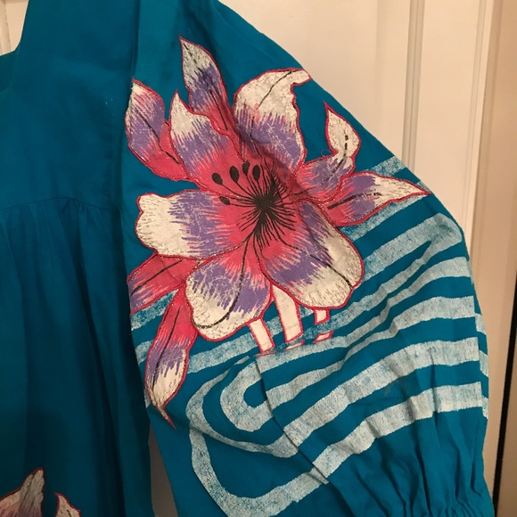 Vintage Rare Ramona Rull Bohemian Kaftan Dress - Picture 3 of 6